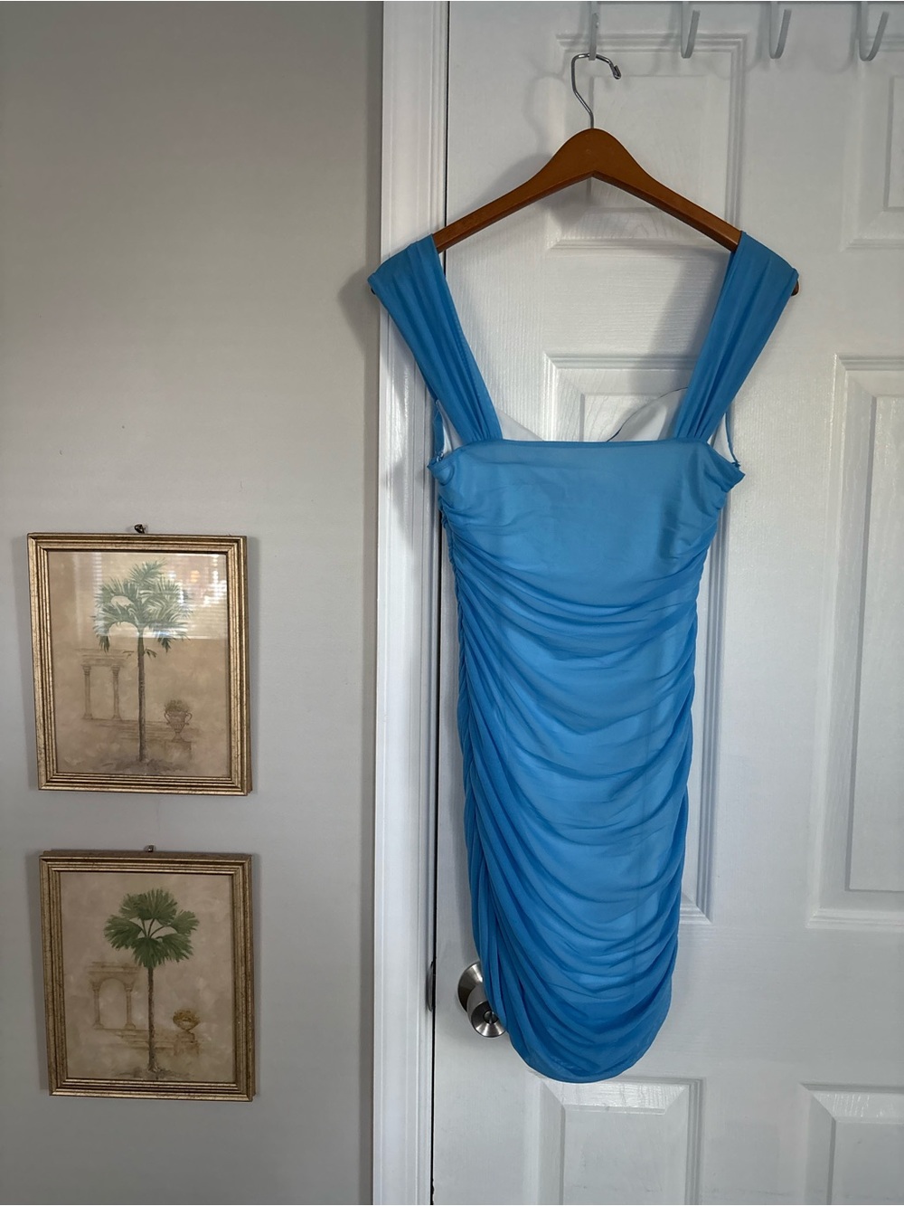 Sexy Bodycon Ruched Mini Dress - Picture 3 of 11